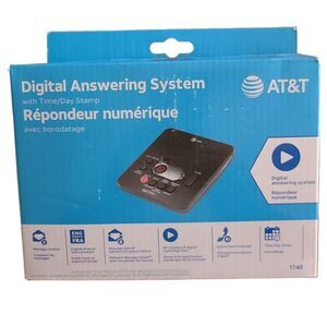 AT&T Digital Answering System 1740, Black, New in Box